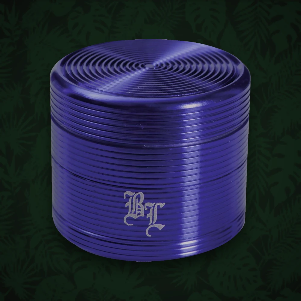 Acrylgrinder - 3tlg. mit Vorratsfach - D:61mm H:25mm - Blau — Ansicht 3