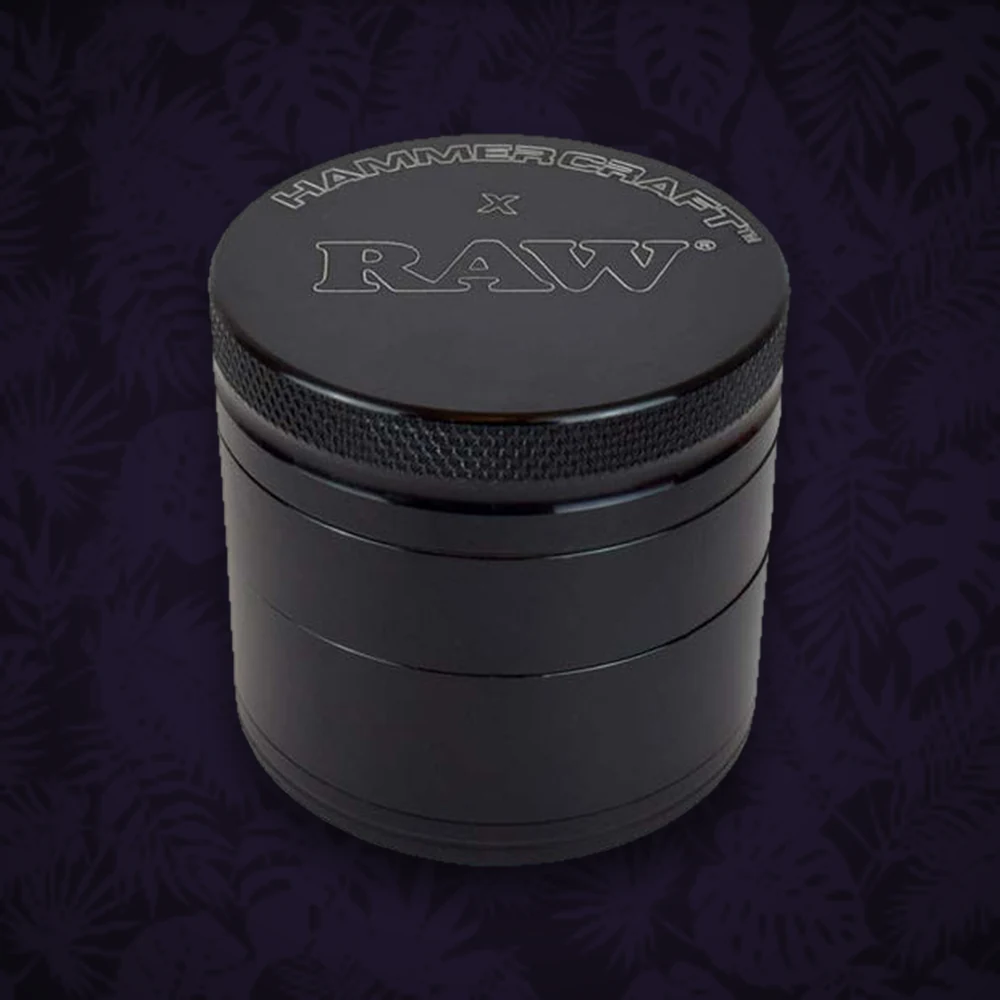 Hammercraft x RAW - Pollinatorgrinder 4tlg. - D:55mm H:47mm - Schwarz — Ansicht 3