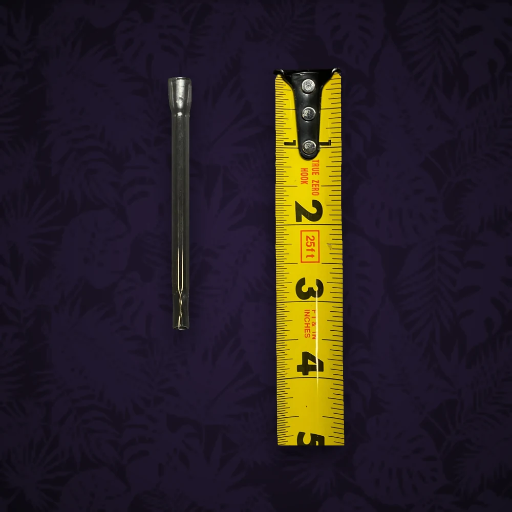 Pfeifen & Kawumms One Hitter "Lufka" aus Glas - Einfach - L8cm - Klar/Farblos
